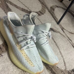 Yeezy Light Blue and Cream Men Shoes